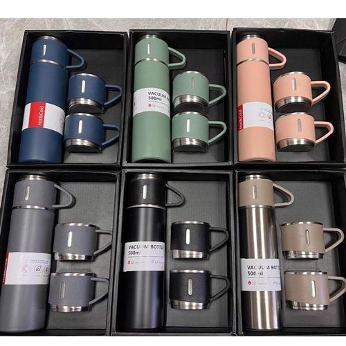 3 In 1 Vacuum Flask Set 500ml
