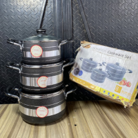Hoffner Non-Stick Pot- 3 Pieces-HF-6001