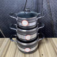 Hoffner Non-Stick Pot- 3 Pieces-HF-6001