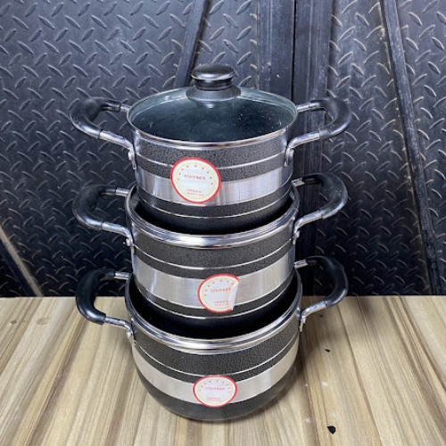 Hoffner Non-Stick Pot- 3 Pieces-HF-6001