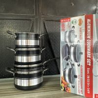 Hoffner Nonstick Cooking Pot Set – 4 pieces – HF – 801