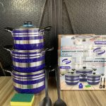 SMP Nonstick Pot Set - 3pieces + Cooking Tools - NP-05