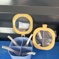 Spice rack with four compartments