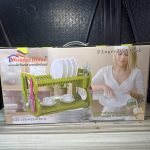 Dish drainer 2 layer Plastic Plate Rack