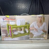 Dish drainer 2 layer Plastic Plate Rack