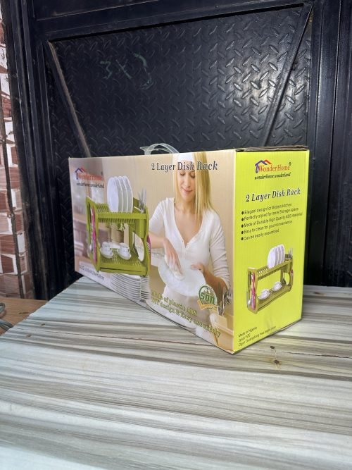 Dish drainer 2 layer Plastic Plate Rack