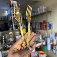 Golden Fork (Gold plated eating Fork) - 1 piece
