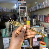 Golden Fork (Gold plated eating Fork) - 1 piece
