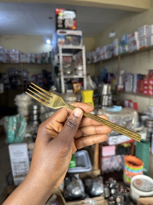 Golden Fork (Gold plated eating Fork) - 1 piece