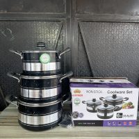 Hoffner Nonstick Cooking Pot Set – 3 pieces – HF – 601