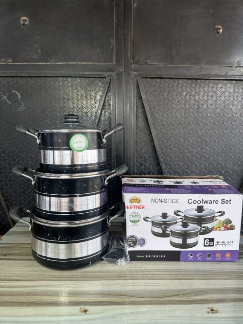 Hoffner Nonstick Cooking Pot Set – 3 pieces – HF – 601