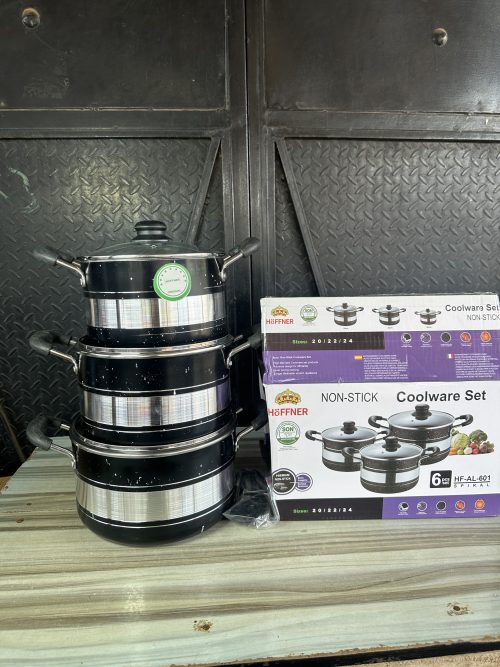 Hoffner Nonstick Cooking Pot Set – 3 pieces – HF – 601