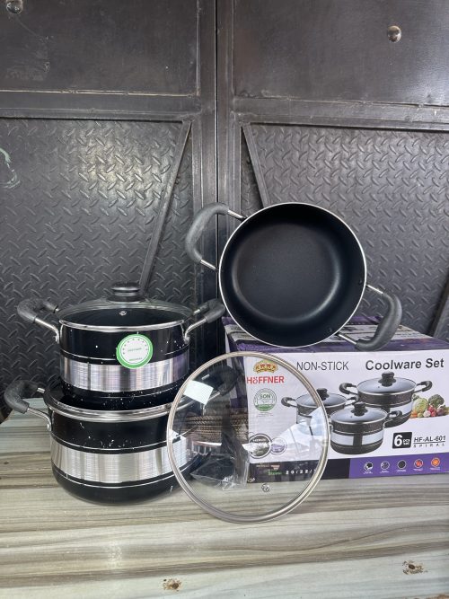 Hoffner Nonstick Cooking Pot Set – 3 pieces – HF – 601