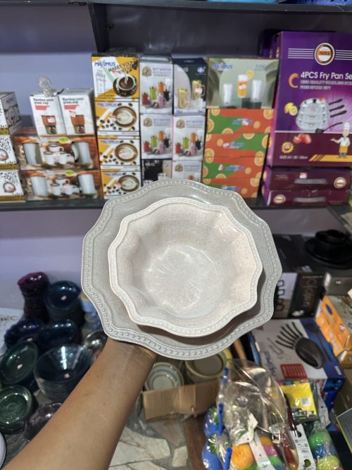 img_3274-3 Unbreakable Flat and Soup plate T4011-P10 & T4011-W7 - 1 piece each