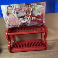 Dish drainer 2 layer Plastic Plate Rack