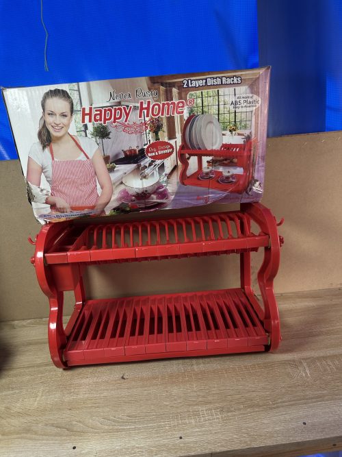 Dish drainer 2 layer Plastic Plate Rack
