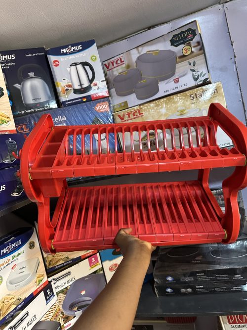 Dish drainer 2 layer Plastic Plate Rack