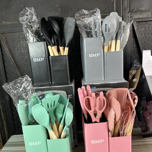 img_1864 Smp silicone spoon set with knives 19pcs -Ssk 102 - Nonstick Spoon