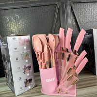 Smp silicone kitchenware set with knives 19pcs- Ssk 101 - Nonstick spoon