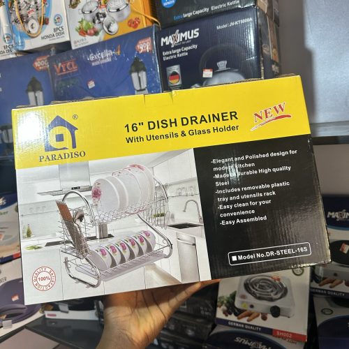 16 Inches 2 Layer stainless Dish Drainer – Plate Rack