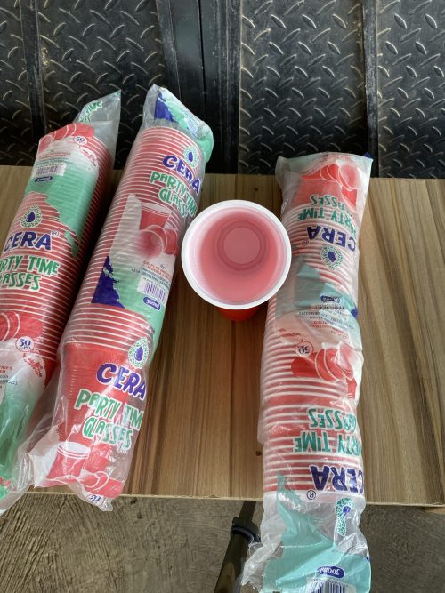 Red Disposable cup -50 pieces