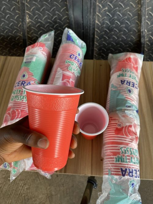 Red Disposable cup -50 pieces