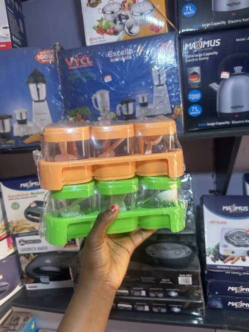 Plastic Spice rack with three compartments