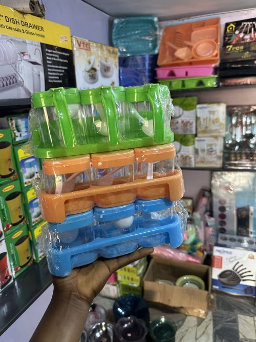 Plastic Spice rack with three compartments