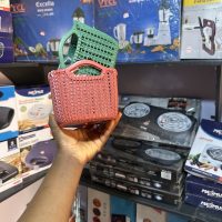 Plastic Wooven basket -1 piece