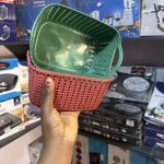 Plastic Wooven basket -1 piece