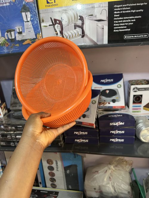 Plastic sieve orange - 1 piece