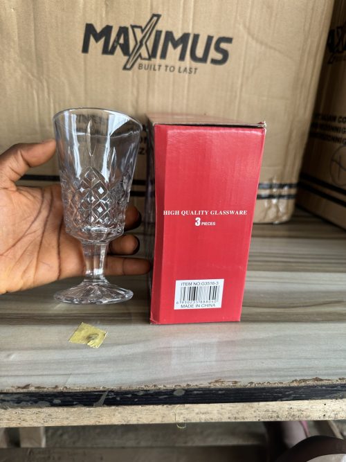 Smp Glass Wine Cup -3 pieces G3516-3