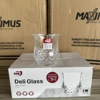 Deli Glass Cup Press Tumbler -6 pieces KB048-1