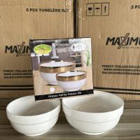White Ceramic Bowl - 2 pieces
