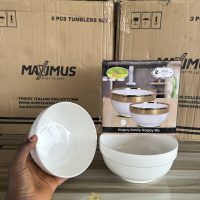 White Ceramic Bowl - 2 pieces