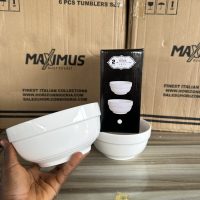 White Ceramic Bowl - 2 pieces