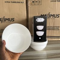 White Ceramic Bowl - 2 pieces