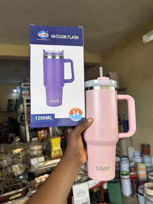 SMP Water Flask Vacuum Flask Straw Cup - 1200ml