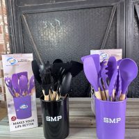 Silicone kitchenware set 12 pcs – Nonstick spoon