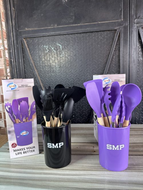 Silicone kitchenware set 12 pcs – Nonstick spoon