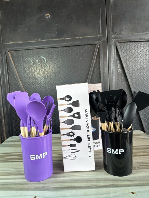 Silicone kitchenware set 12 pcs – Nonstick spoon