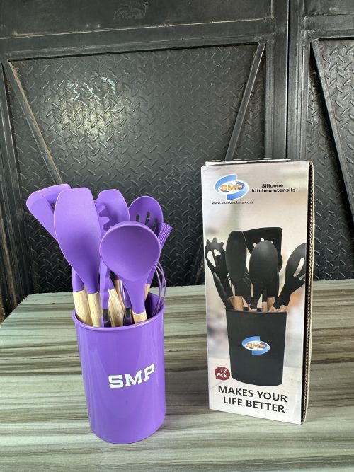 Silicone kitchenware set 12 pcs – Nonstick spoon