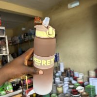Water Bottle Pretty with Straw - 1000ml