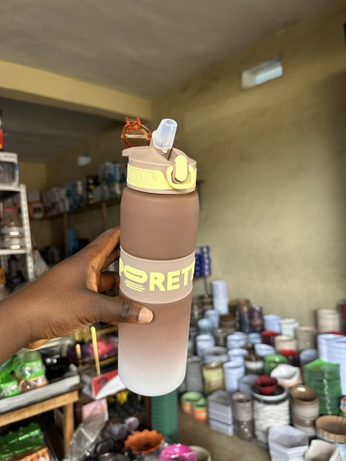 Water Bottle Pretty with Straw - 1000ml