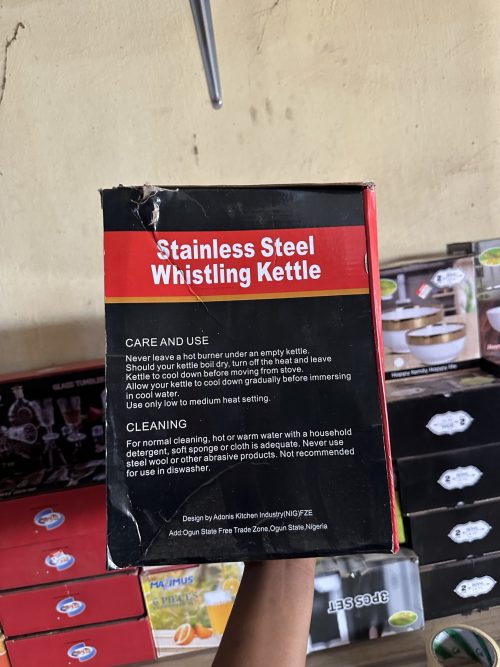 Stainless Whistling Kettle - 10 Liters