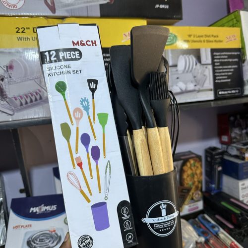 Silicone kitchenware set 12 pcs – Nonstick spoon