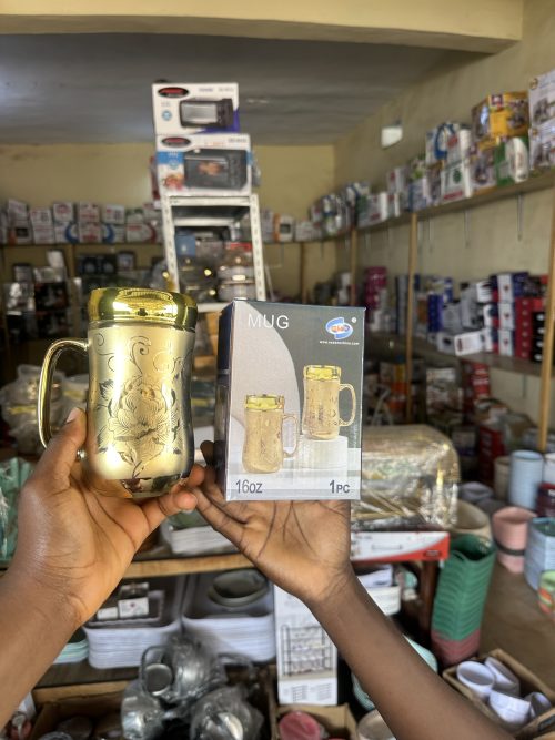 Gold Mug cup with Mirror cover - Mirror mug Gold