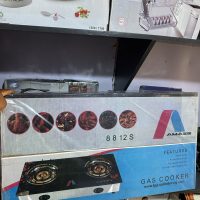 Amaze Glass Table Top Double Burner with Auto Ignition - 8812S