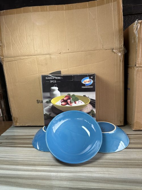 SMP Fashion Ceramic Soup Bowl 8” - 3 pieces