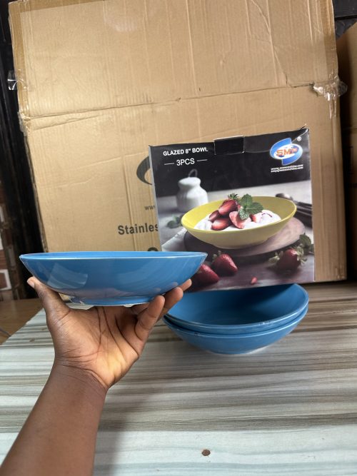 SMP Fashion Ceramic Soup Bowl 8” - 3 pieces
